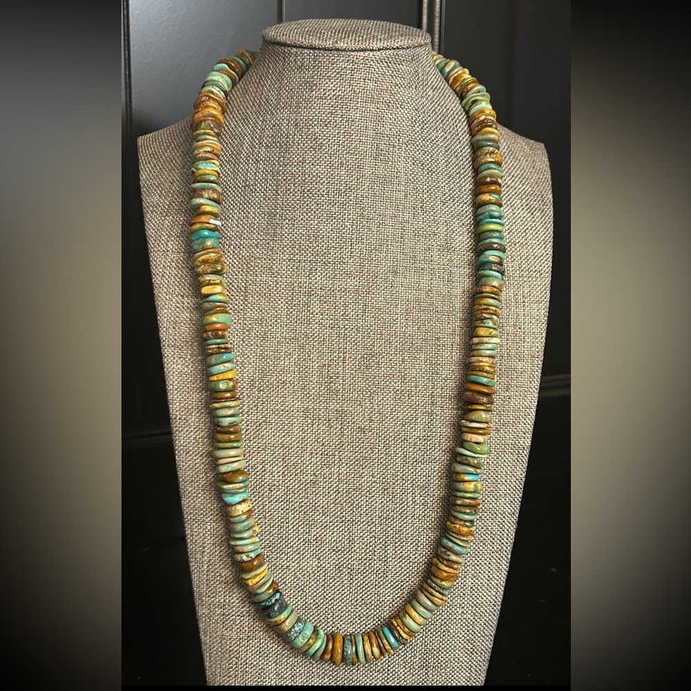 Turquoise Necklace, Native, Boho, Southwestern
